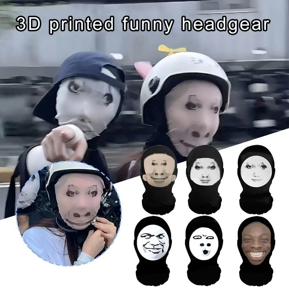 NEW High-end 3D Printed Funny Meme Mask Elastic Mesh Full Face Mask For Unisex Cosplay Celebrity Spoof Series Headcover Sca C8U5