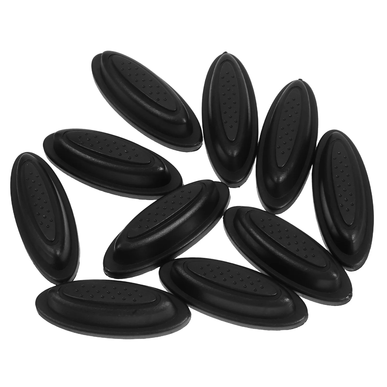 

10 шт., сменные нижние ножки для багажа, черный прочный пластиковый стабилизатор для ремонта чемодана, универсальный противоскользящий