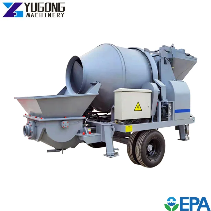 YG Concrete Pump Prices Shotcrete Pump Concrete Mixer with Pump Diesel Engine Mini Trailer Mounted Concrete Stationary Pumps