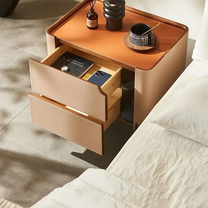

Elegance Bedside Tables Smooth Nightstands Luxury Economy Table Bed Headboard End Cabinet Cute Open Cabinets Storage Design Side