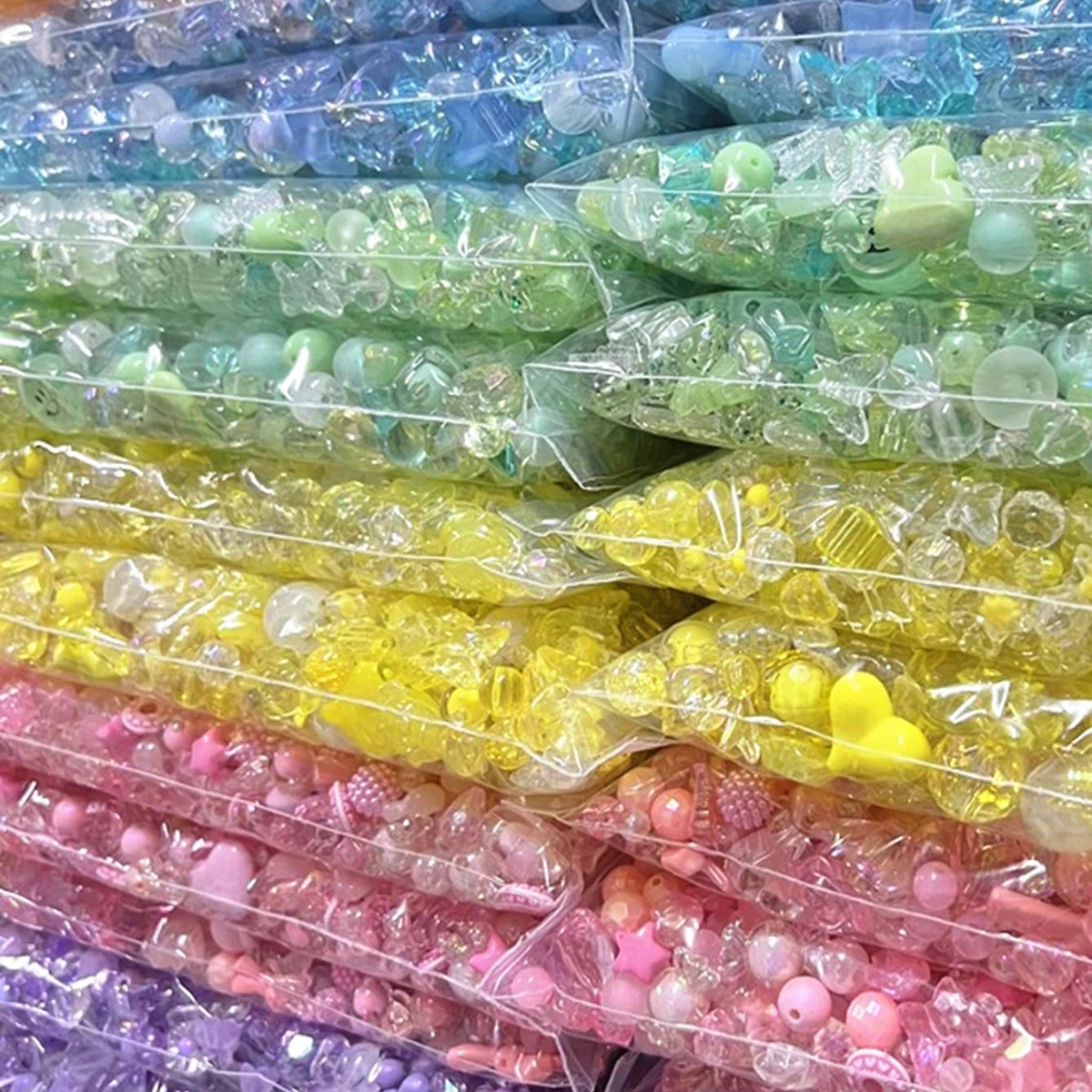 100g/50g 10-30mm Random Styles Acrylic Beads Gifts Multi Color Style DIY For Headwear Necklace Bracelet Jewelry Making