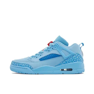 Nike Jordan Spizike niedrig original echte männliche Baixo-Top-Stoßdämpfung modisch resistent gegen das Tragen von blauen Basketballschuhen 10 Hauptverkaufsschuh Nike Jordan False - №2