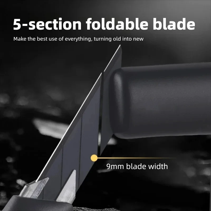 ديلي مكافحة التأثير سكّين متعدّد الاستخدامات قابل للسحب الذاتي قفل الة قطع الورق العملي الفن سكين مكتب لوازم مكتبية #4