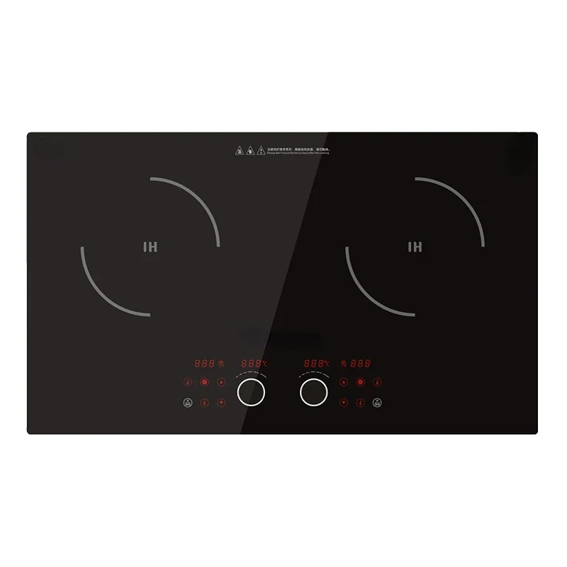 Power Saving Secondary Energy Saving Stir-Fry Household Embedded Half-Bridge Double Induction Cooker