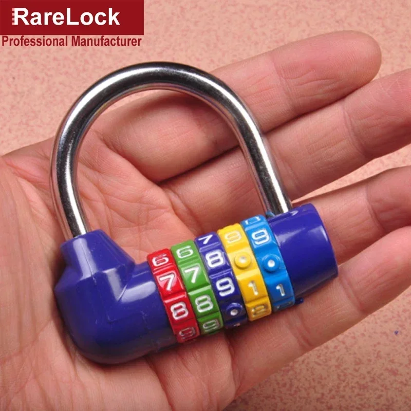 Red Combination Padlock 5 Letters Code Lock for Cabinet Suitcase Luggage Bicycle GYM Locker Rarelock ZS53 G