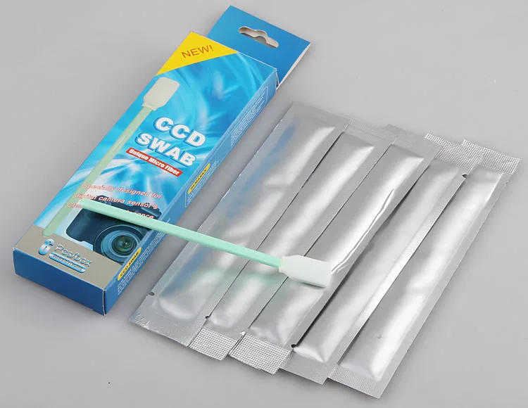 10 Pieces CCD CMOS sensor cleaning swab with cleaning solvents for d7100 5d mark ii dslr camera cleaning accessories