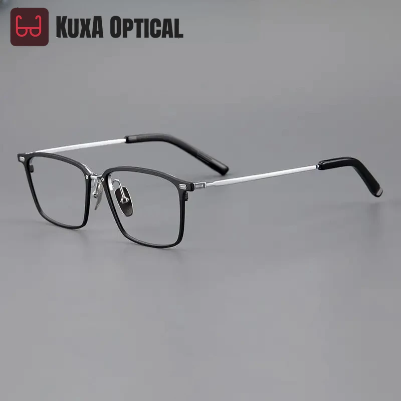 

KUXA модные очки для мужчин, титановые оправы для очков, высококачественные оптические очки, японская оправа для очков для оптических линз