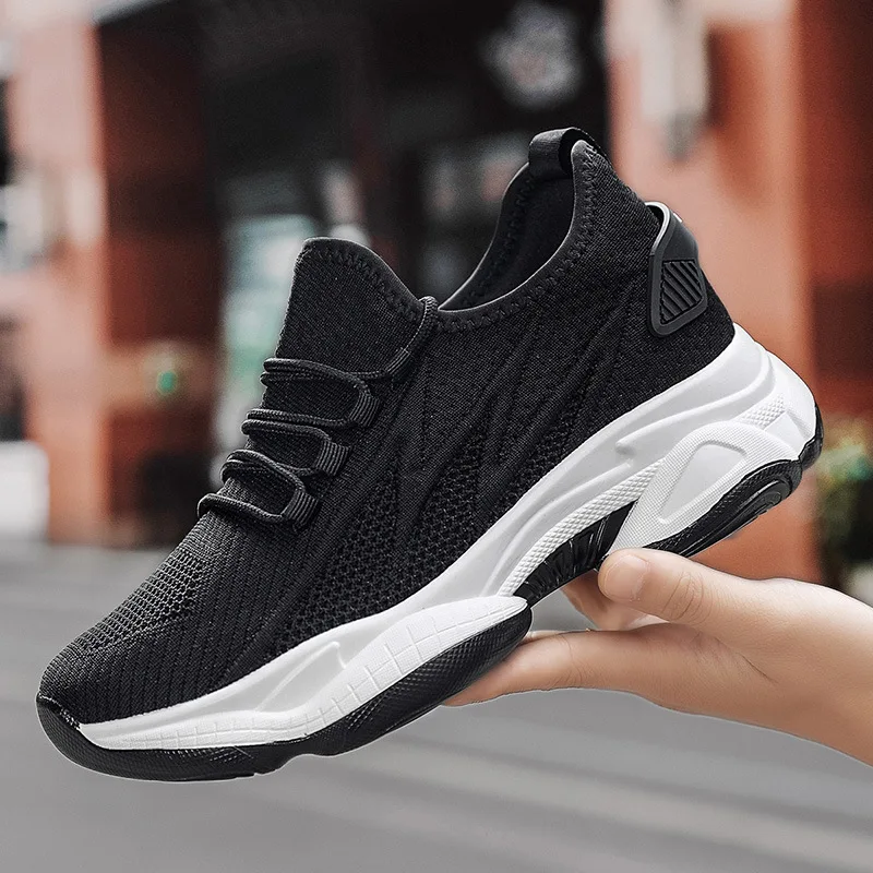 

Invisible height increase 8CM men's shoes spring new low-heeled running lightweight soft-soled casual sports men