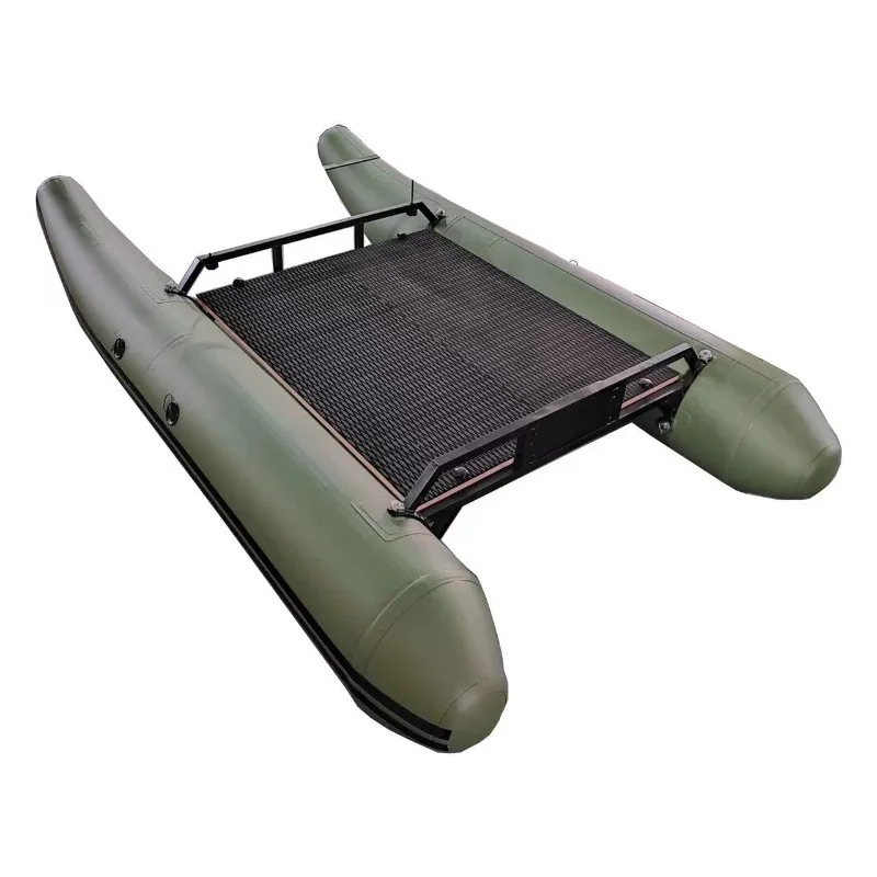 1 Person Inflatable Boat Lure Fishing Catamaran Mini Yacht