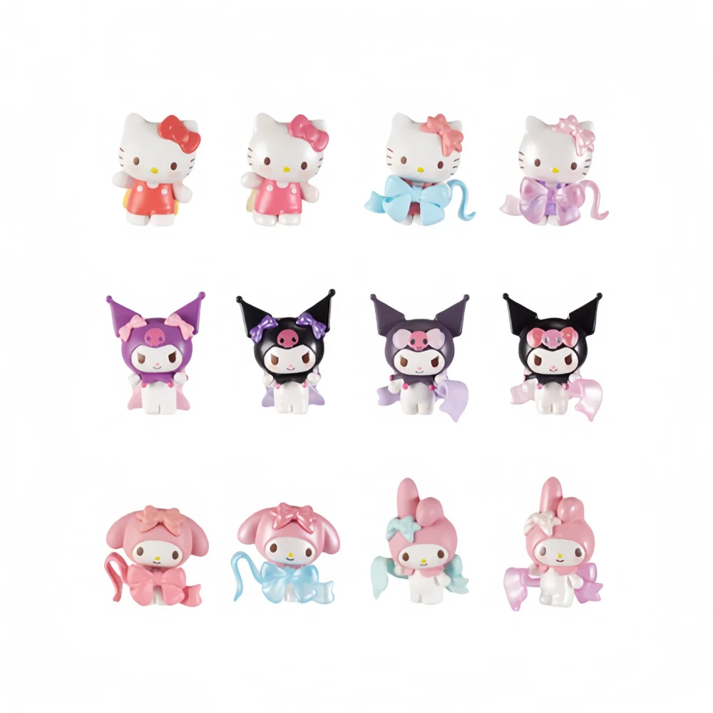 

Sanrio Love Bow Series слепая коробка Hello Kitty My Melody Kuromi 3D кукла слепая коробка новая аниме-фигурка кукла на заказ Kawaii игрушка детский подарок