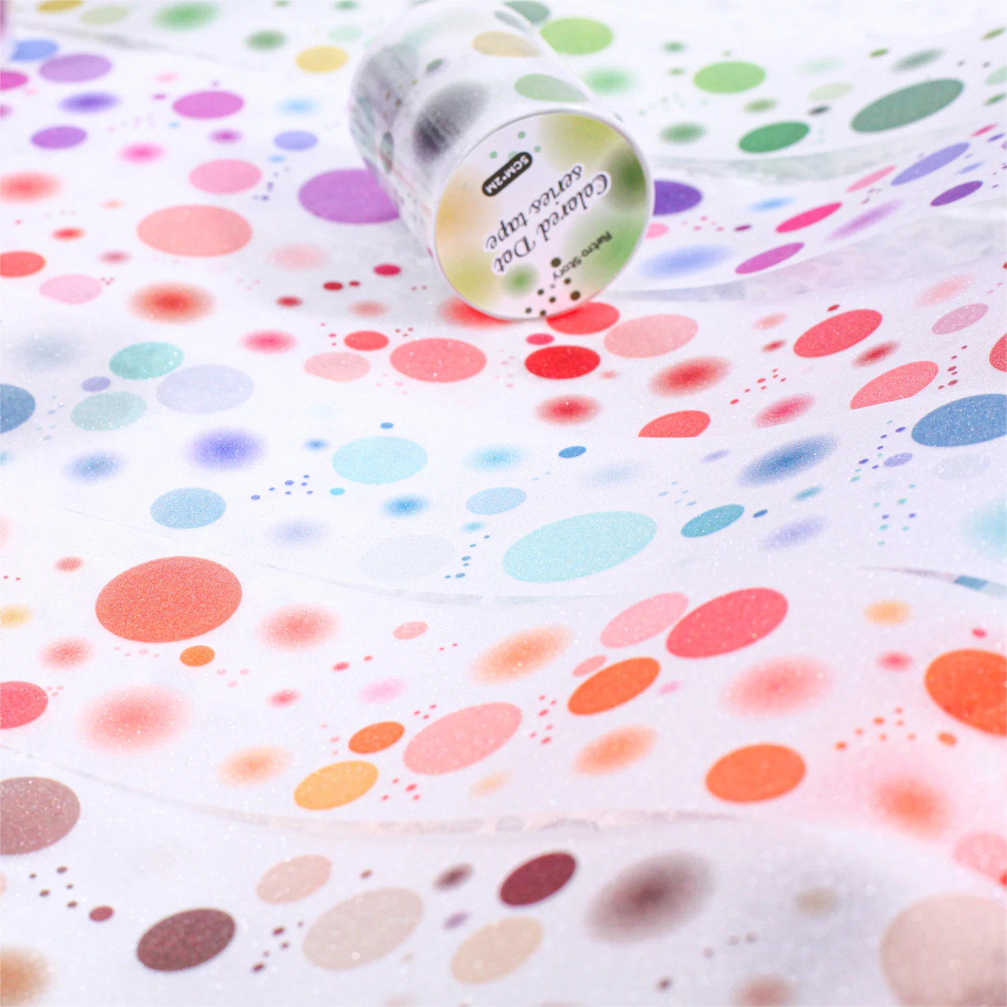 2m/Roll Color Dots Decorative Adhesive Washi Tape Masking Tapes Craft Planner Scrapbooking Label Stickers Japanese Stationery
