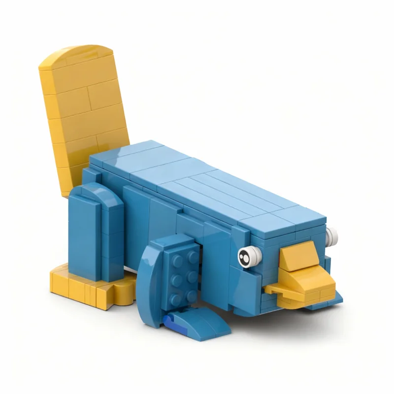 194pcs MOC 페리 오리너구리 모델 빌딩 블록 건축 조립 장난감 DIY 크리스마스 선물 교육용 브릭 창의적 아이디어