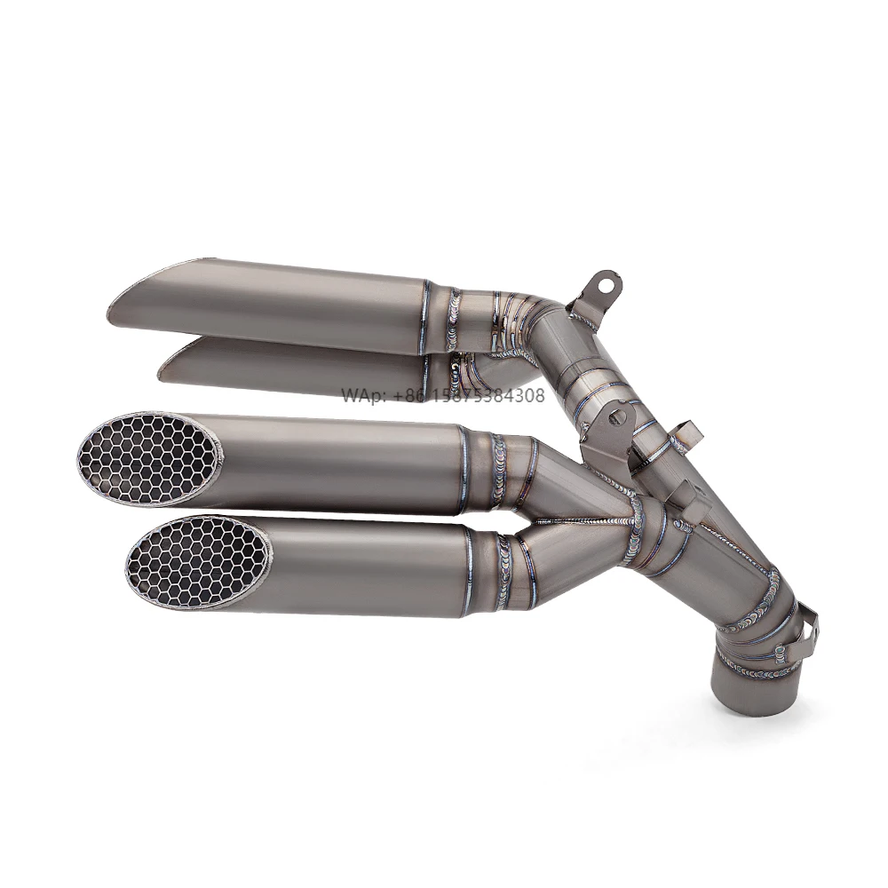 Motorcycle Titanium Alloy Exhaust Escape for Brutale 1000 Brutale1000 Fits the Original Front Middle Link Pipe