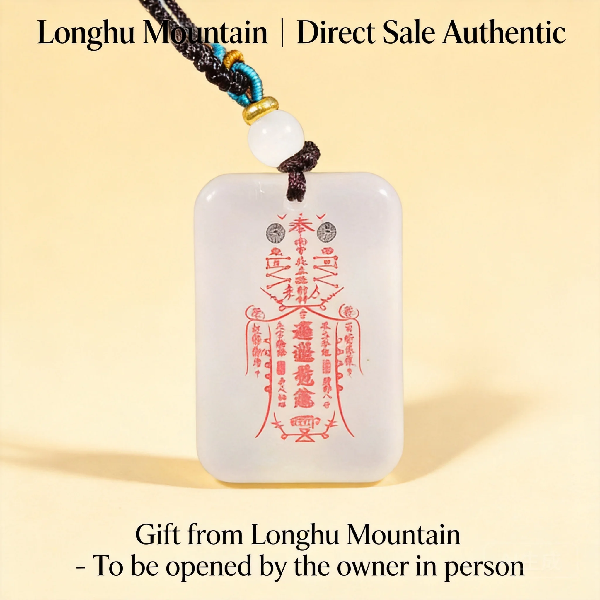 Pendentif Snqp en jade blanc naturel, style taoïste chinois, Zhao Gongming, attirant la richesse, amulette des cinq montagnes, pour la chance et la prospérité