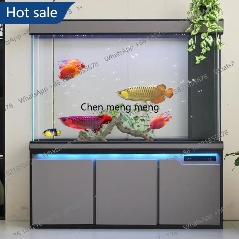

M02 Large Shrimp Aquarium Fish Bowl Terrarium Goldfish Bowl Light Decoration Aquarium Equipment Floor Home Furniture Acquario