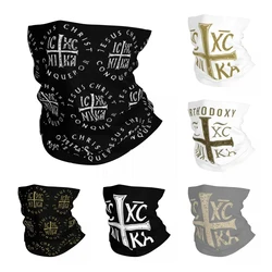 IC XC NIKA Cross Christian Orthodox Bandana Neck Gaiter Printed Mask Scarf Multi-use Headband Running for Men Women Adult Winter