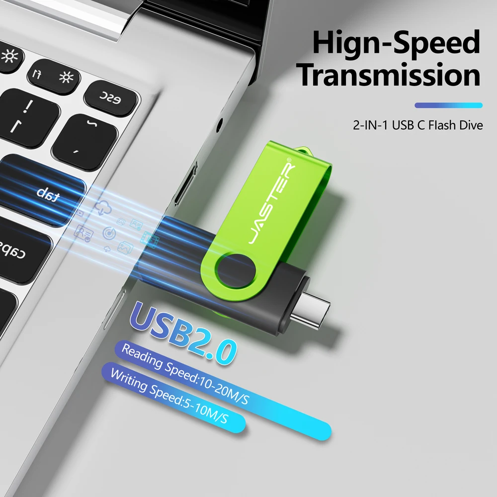 Pendrive Type C OTG USB Flash Drive 128GB 64GB 32GB 16GB 8GB 4GB USB Memory Stick Pendrive High Speed for Type-C Device