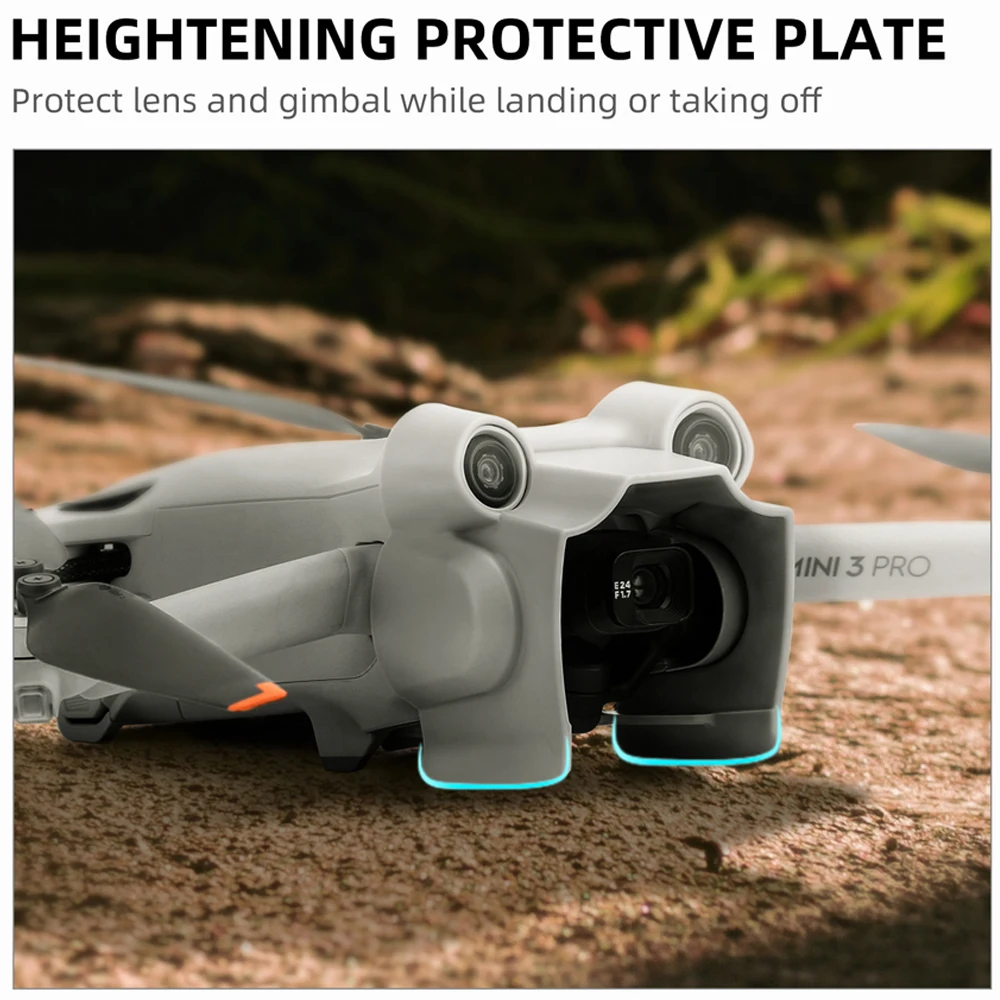 غطاء للعدسات لـ DJI Mini 3 Pro غطاء عدسة مضاد للوهج Gimbal حافظة واقية ظلة لـ DJI Mini 3 Pro ملحقات طائرة بدون طيار
