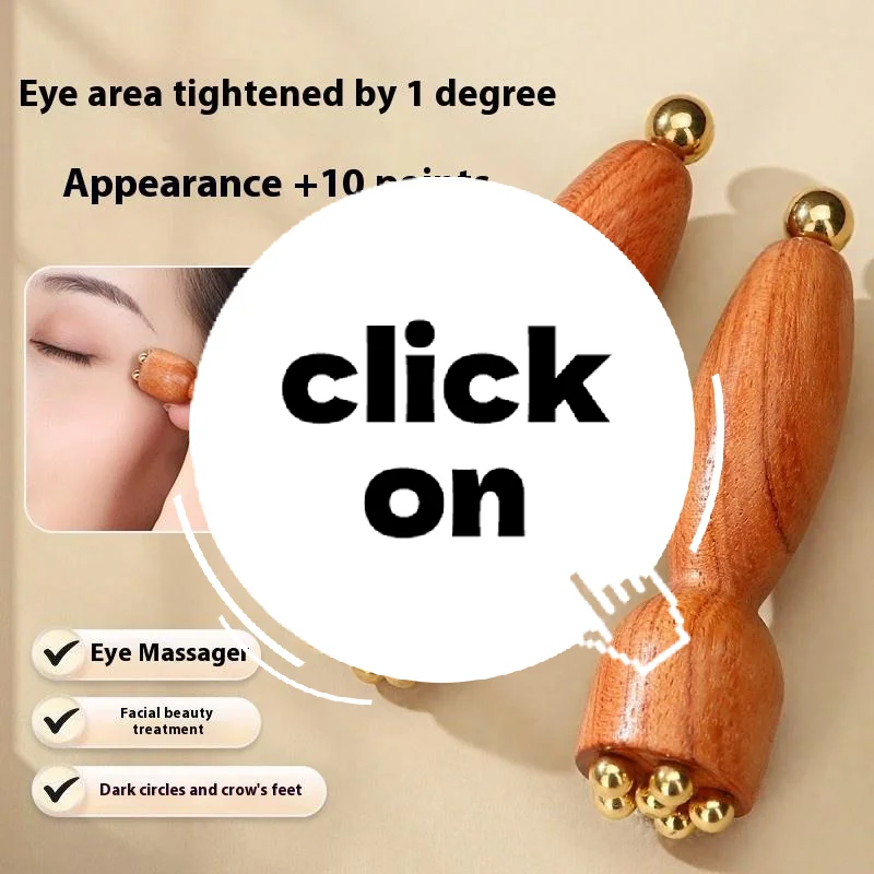 

Brass Lotus Eye Massage Stick Facial Gua Sha Tool Handheld Tool For Eye Relaxation And Meridian Acupressure Massage