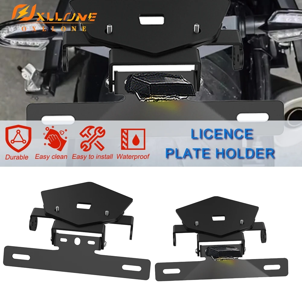 License Plate Holder Tail Tidy Adjustable FOR BMW S1000RR S1000R / M Sport M1000R M1000RR 2019-2026 Short number plate holder