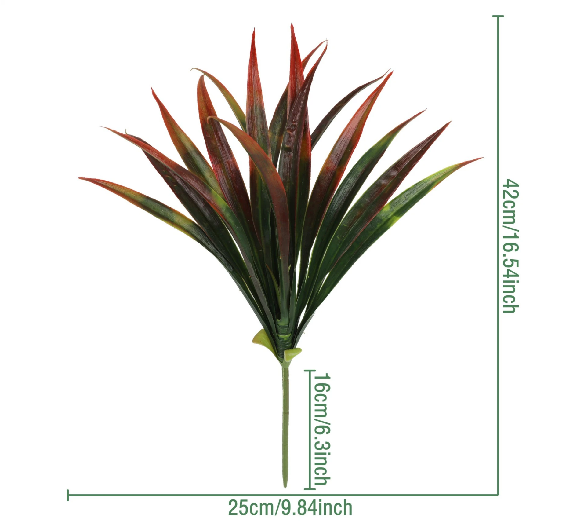 Simulatie groene plant gladiolusblad cymbidiumblad met gras winkelcentrum hoteldecoratie woonkamer