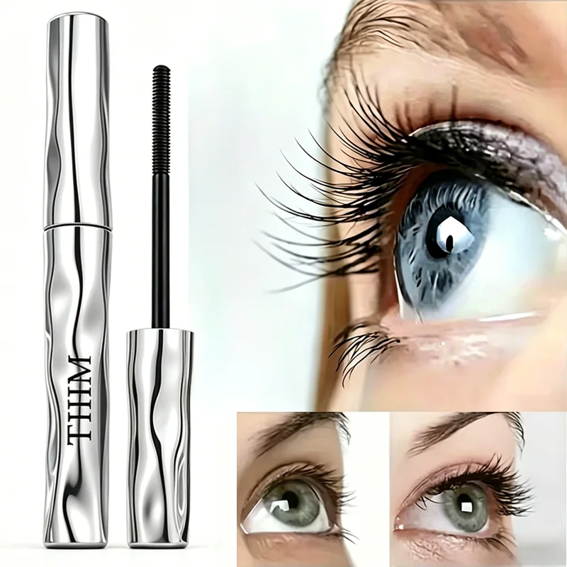 Natural Black Mascara — Spiral Brush Head, Long-lasting & Waterproof, Keeps Lashes Curled All Day.