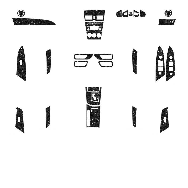 ل Mazda3 2011-2014 نماذج السماء المرصعة بالنجوم طبقة حماية الداخلية المضادة للخدش تعديل الديكور الداخلي للسيارة #3