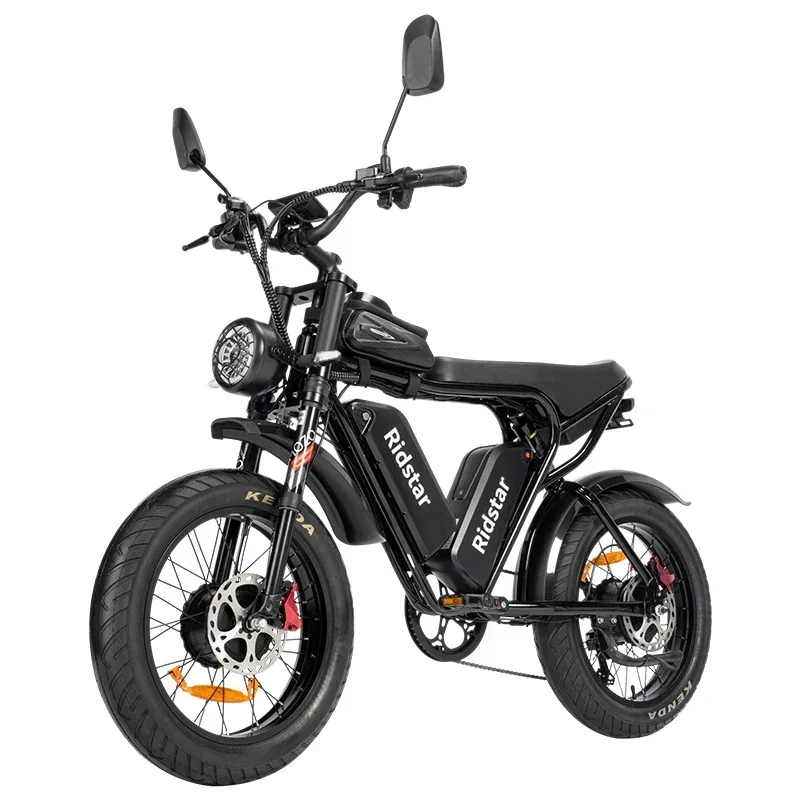 Ridstar-Q20Pro Electric Bike, Powerful Motor, 52V, 40Ah, 20x4.0Inch, Fat Tire Ebike, Mountain, Snow, Camping, 2000W, 2024