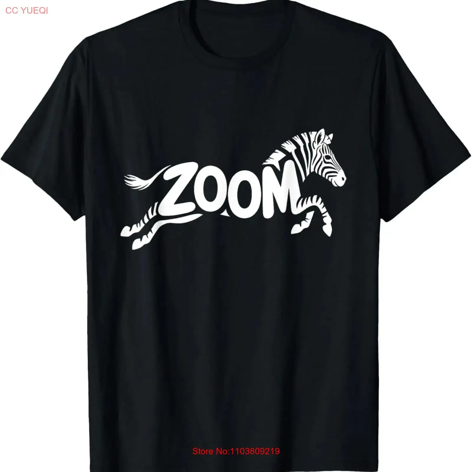 Футболка Zoom Zebra Word Art Safari Animal Speed Lover, винтажный стираный топ для повседневной носки, мягкая, слегка уличная одежда