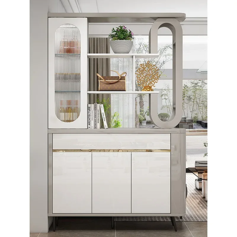 Entrance living room partition cabinet, light luxury wine cabinet screen, modern and simple integrated shoe cabinet
