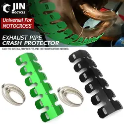 FOR Kawasaki KX65 KX85 KX100 KX 125 D-tracker 250SB 250 SL Exhaust Pipe Protector Bendable Heat Shield Cover Guard Anti-scalding