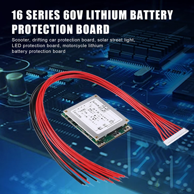 16S 60V 35A Schutzplatine Li-Ion Akkus - alternate angle