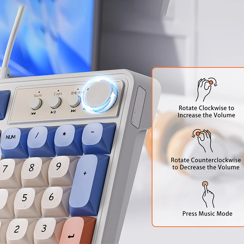 EWEADN Wired Gaming Keyboard, 98 Silent Keys, Cream Keycaps, Rainbow RGB Backlit, Ergonomic Compact Design for eSports