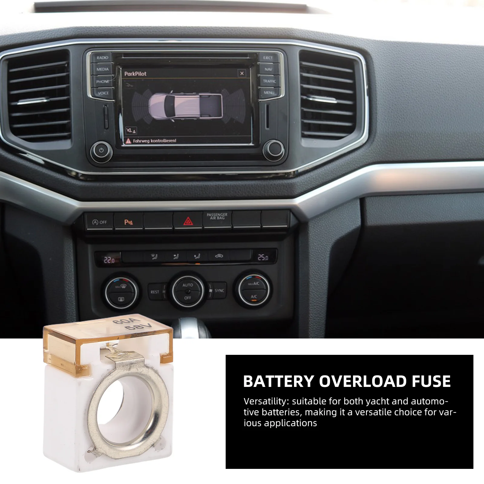 

60A 58V Waterproof Fuse Marine Yacht Auto Circuit Protection Device Replacement Boat Protection Fuse