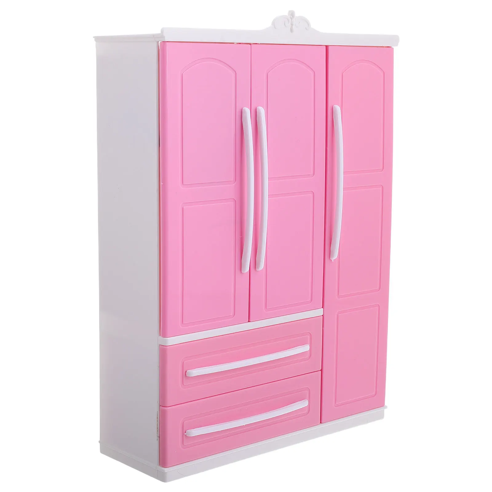 

Clothes Storage Wardrobe Closet Dollhouse Organizer Large Capacity Hangers Miniature Furniture Bedroom Accessory