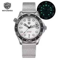 Watchdives WD007 titanio 42mm reloj de buceo para hombres NTTD NH35 movimiento automático zafiro con cúpula C3 relojes luminosos 200M impermeable