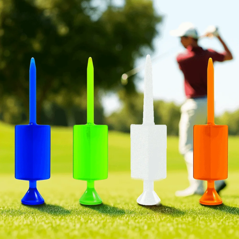 

12pcs Multi-Color Golf Ball Pegs Enhance Distance Precise Swing Flat Ball Pegs Durable Replacement Golf Tee Training Aid