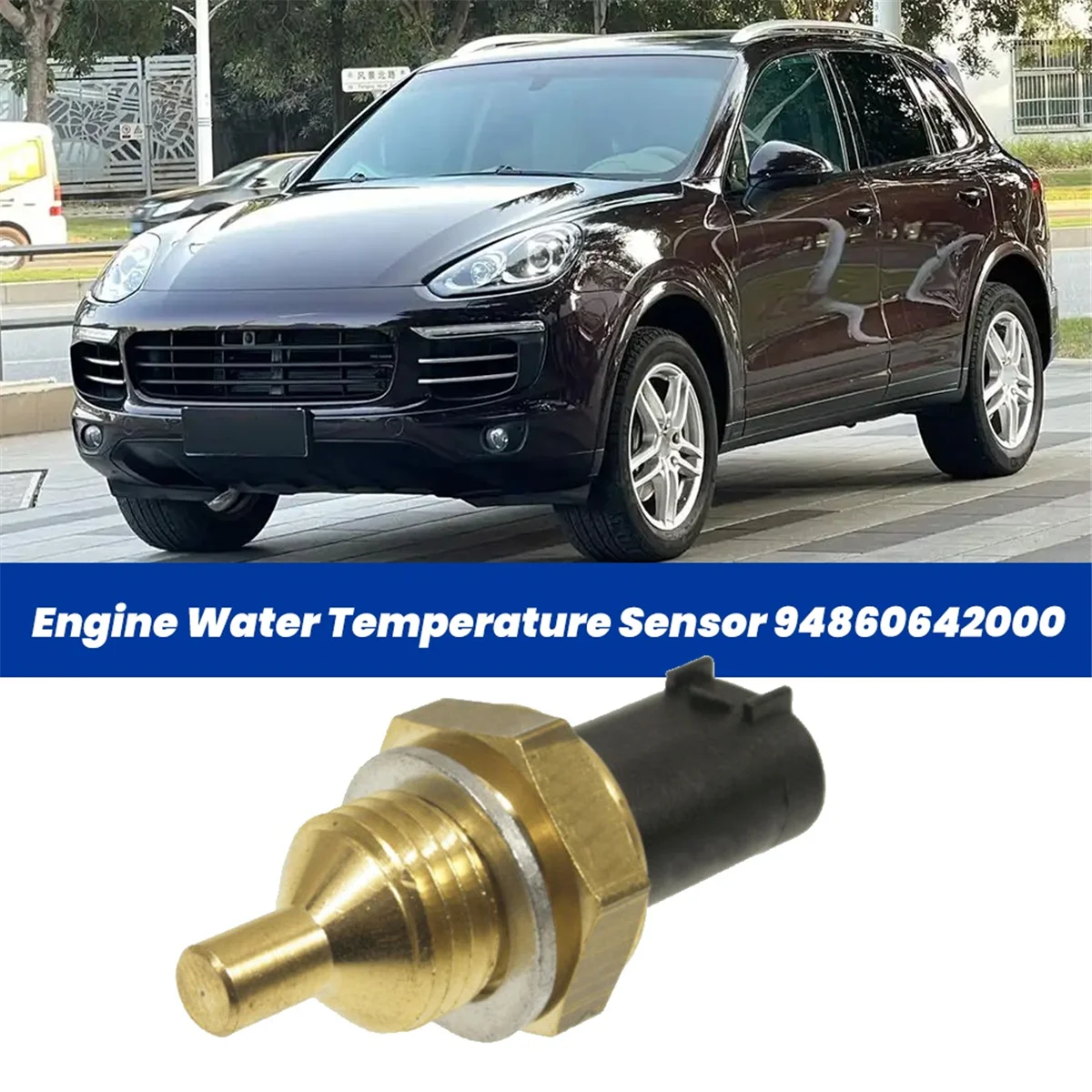 Engine Water Temperature Sensor 94860642000 for Porsche 718 Boxster 911 Carrera Cayenne Macan Turbo Panamera 2010-2025