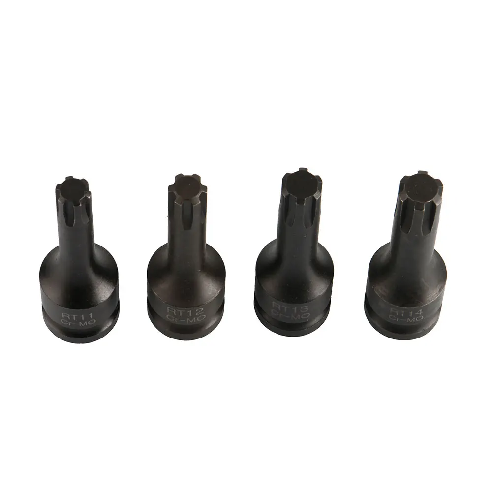 4Pcs 1/2 Square Drive RT11-RT14 Set di bussole nere di multitool per chiave a bussola chiave pneumatica