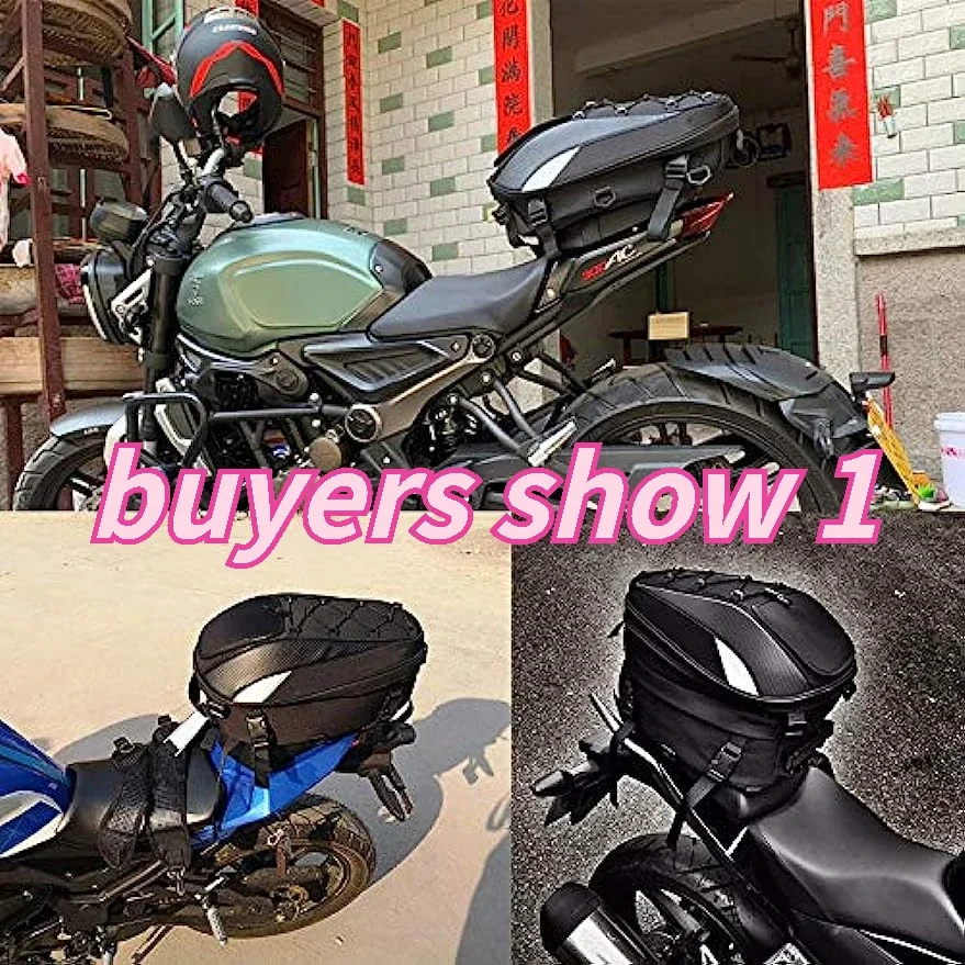 

Сумка на хвостовое сиденье мотоцикла, водонепроницаемая сумка для шлема двойного назначения, подарок 1, дополнительная грузовая сетка, мотоциклетный рюкзак, седельная сумка