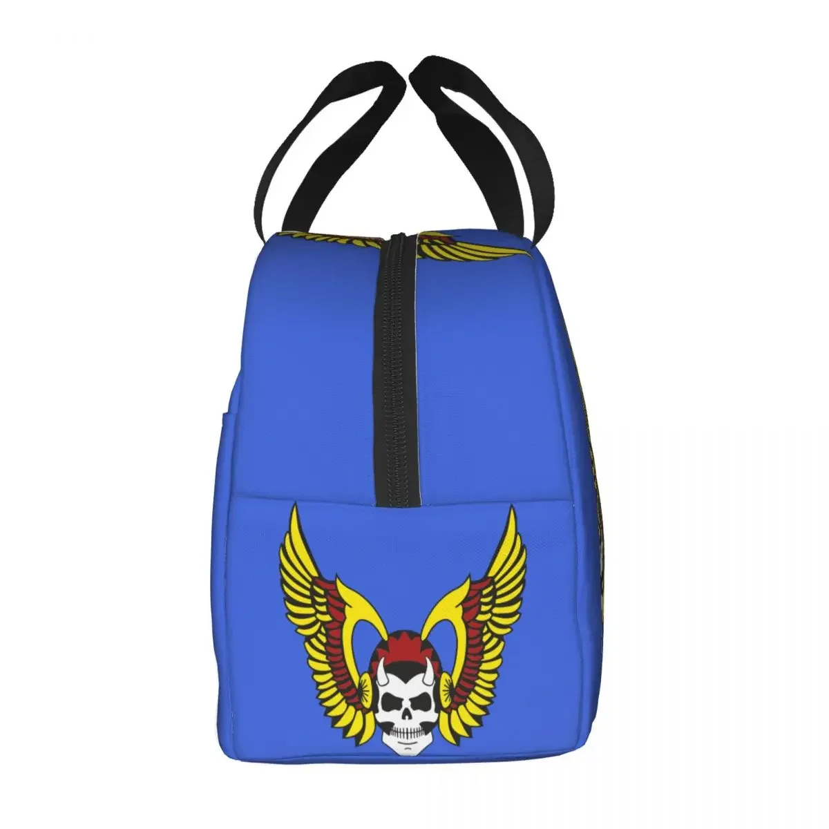 Custom Hell HAMC Angel Insulated Lunch Bags for Camping Travel Motorcycle Club Portable Thermal Cooler Bento Box Women Kids