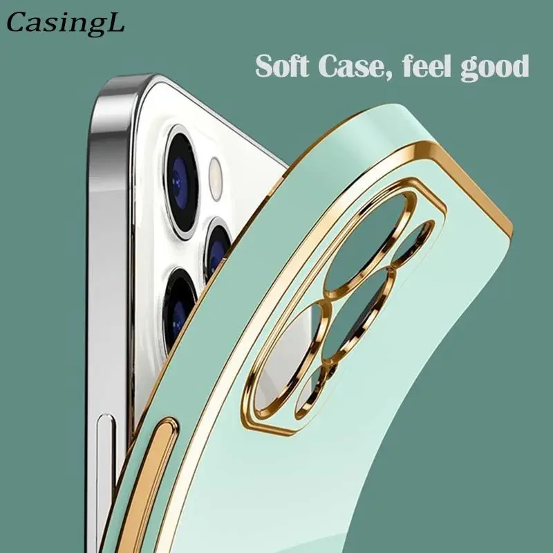 OPPO Find X8 Pro X7Ultra 5G Luxury Square Plating Silicone Phone Case for OPPO Find X7 Ultra x 8 pro x8 Protection Soft Cover