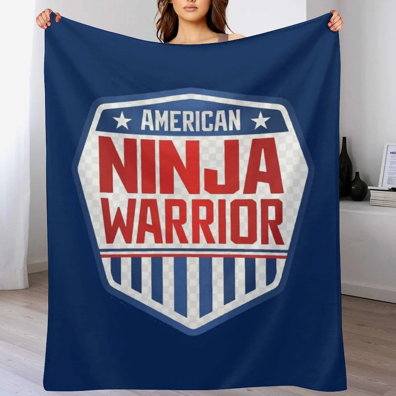 American Ninja Warrior Kids Camo Throw Blanket Cozy Light Blanket for Travel Camping Picnic