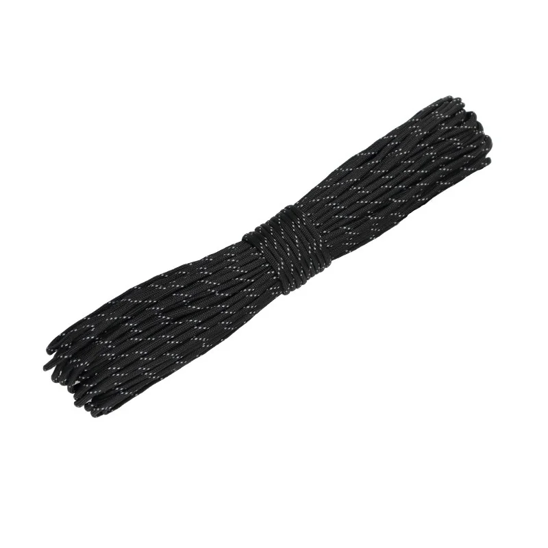 Reflektierendes Paracord 550 Militär 7-strängiges Seil Taktische Fallschirmschnur Camping Zelt Seil Warnlinie Lanyard DIY Armband