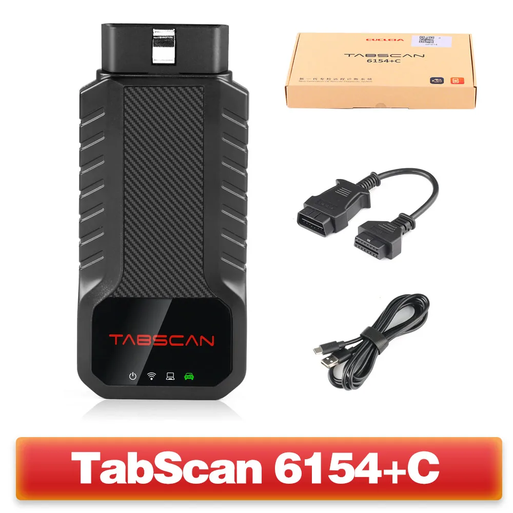 

TabScan 6154+C OBD2 Handheld Diagnostic Device For Portable Diagnosis to Read/Clear DTCs, Used With OBD GO APP