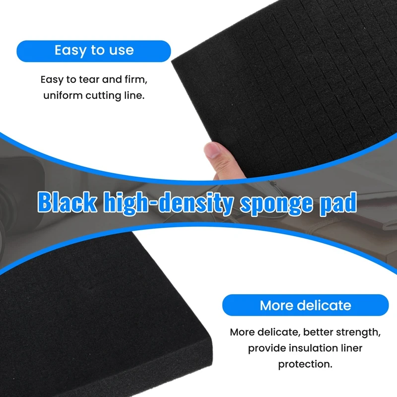 2PCS Pick Apart Foam For Toolbox Pre-Cutting Foam Insert High Density Shadow Foams 350X250x40mm