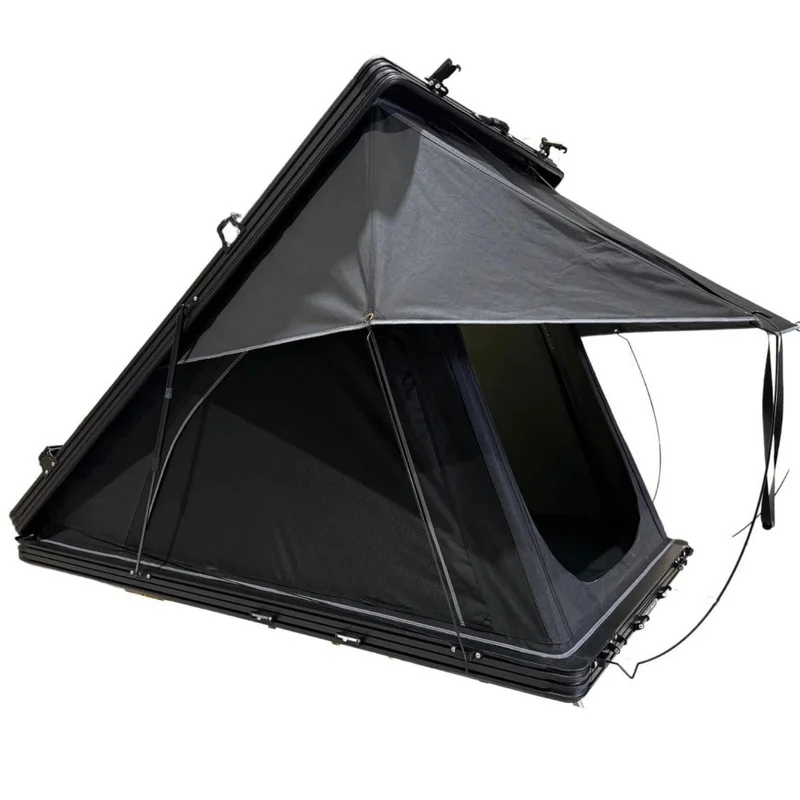 High Quality Aluminum Hard Shell Triangular Rooftop Tent, Designed for Jeep and 4x4 Offroad Cars for Outdoor Camping Use