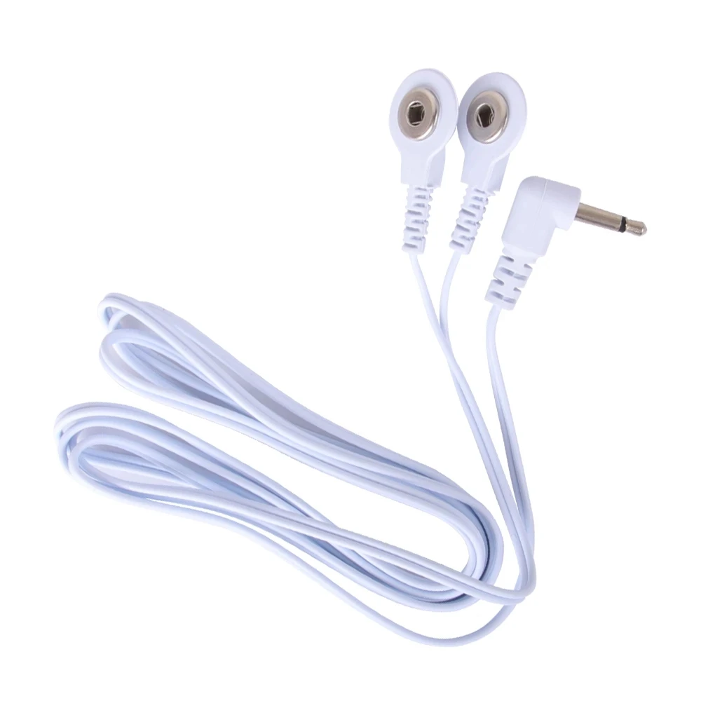 2/4Way Lead Wire 3.5/2.5mm Snap Connector Cable TENS Unit Electrode Pads Replacement Massager Accessories Muscle Stimulator Soft