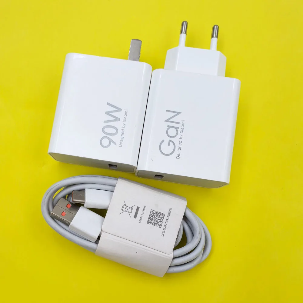 Xiaomi Mi 15 15S Ultra POCO F7 X7 Pro Redmi K80 شاحن 90 واط USB شحن توربو سريع الاتحاد الأوروبي/الولايات المتحدة محول الجدار 1/1.5/2 متر 6A نوع C كابل