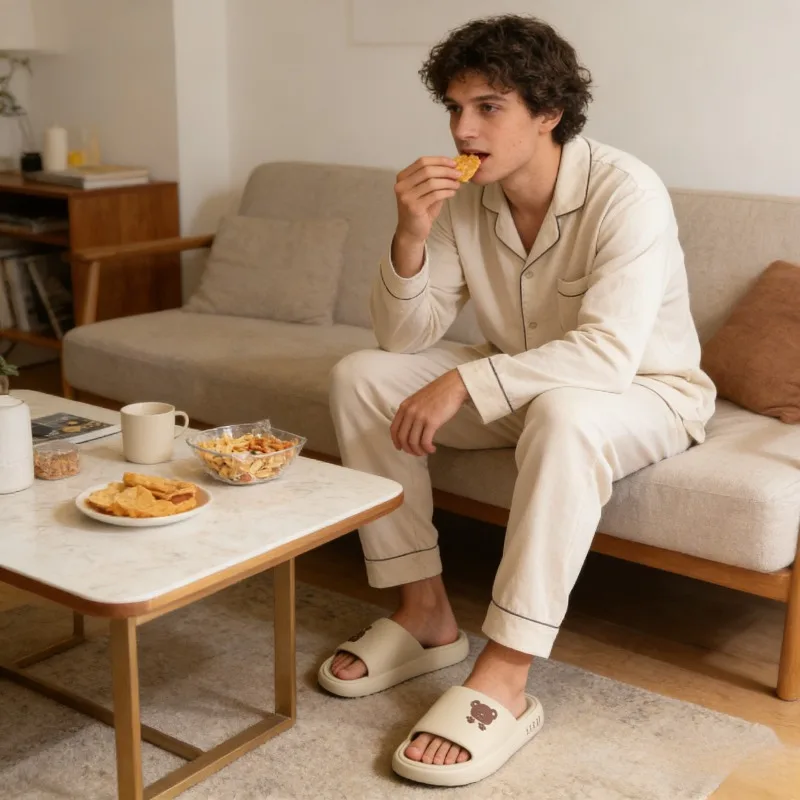 

Bottom Wear-resistant Super Soft EVA Couple Sandals New Men Women Non-slip Non-smelly Comfortable Lightweight Bathroom Slippers